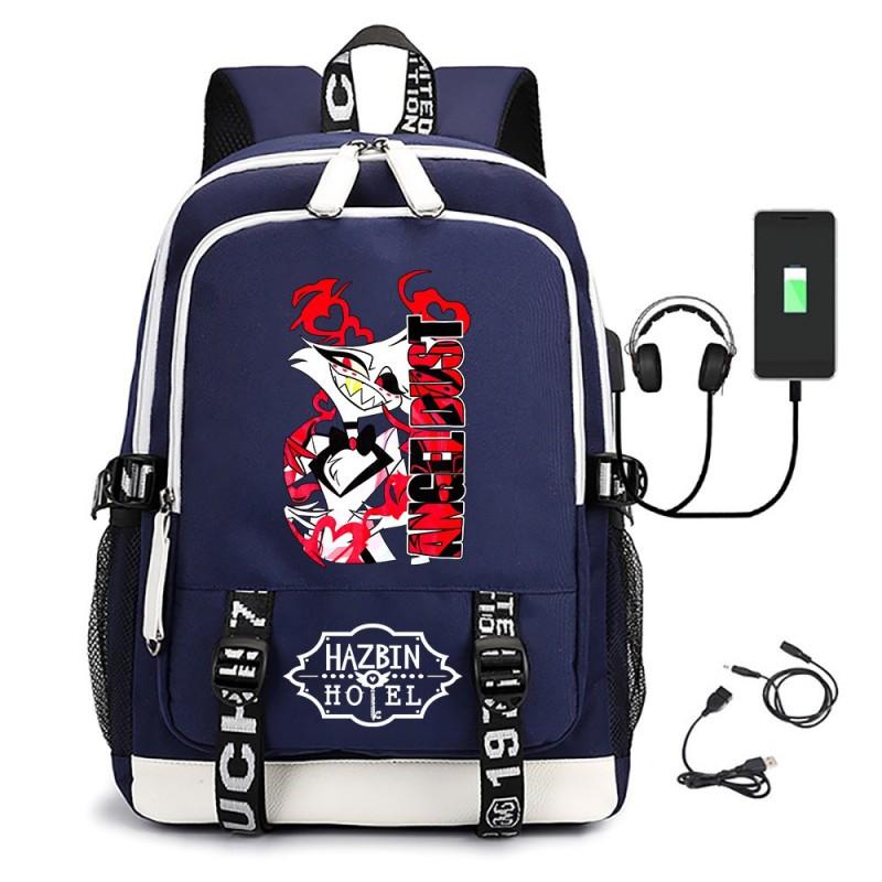 Zaino Tematico Anime Helluva Boss per Ragazzi Studenti Grande Capacità Borsa da Scuola da Viaggio Unisex Tessuto Oxford