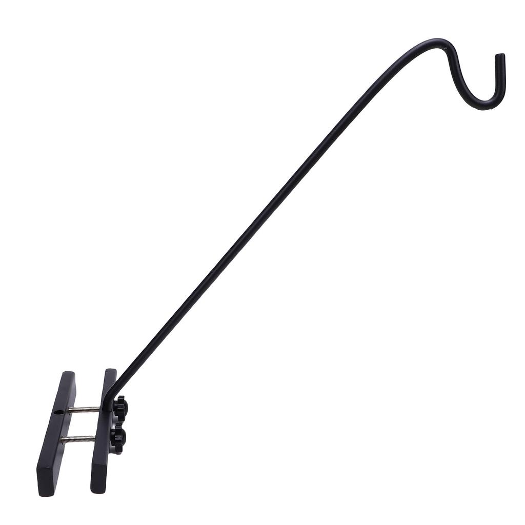 Deck Bird Feeder Pole, Steel 360 Degree Rotating Hook Extension Pole for Plant Basket Bird.