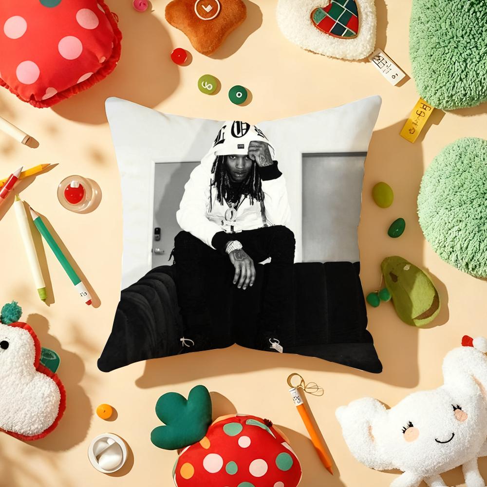 Hot Singer KKing VVon Cushion Cover Plush Fabric Soft DoubleSided Printed Sofa Warm Winter Home Gift Pillow Cover