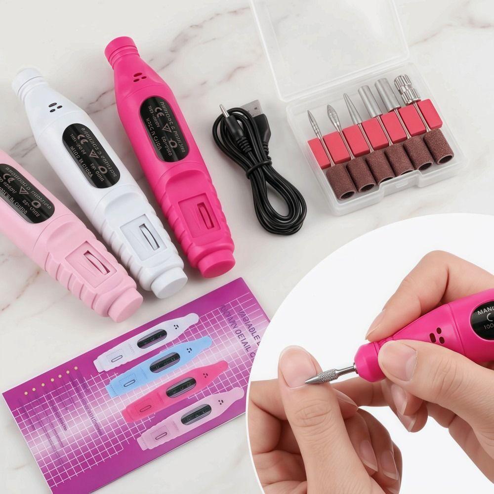 20000 RPM Electric Nail File USB Powered Nail Grinder Electric Nail Polishing Grinder Nail Tools