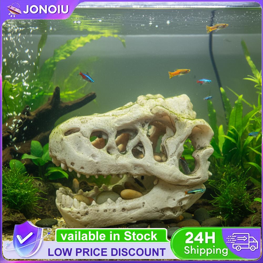 Resin Crocodile Skull Statue Simulation Mini Crocodile Head Decoration Crafts Arts Artificial Decor for Aquarium Landscaping China Mainland