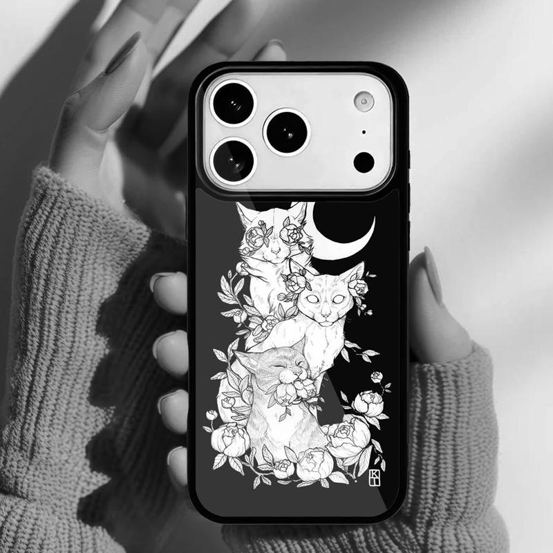 Witch Witches Moon Phone Case for iPhone 17 Air 16e 15 14 13 Pro Max Back Cover for 12 11 Pro Coque