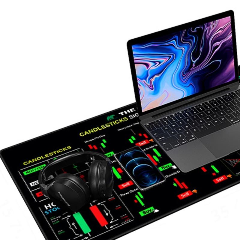 Computer Mousepad AntiSkid Rubber Backing Easy Clean Fabric Top Workspaces Protections Desk Mouse Pad Accessories