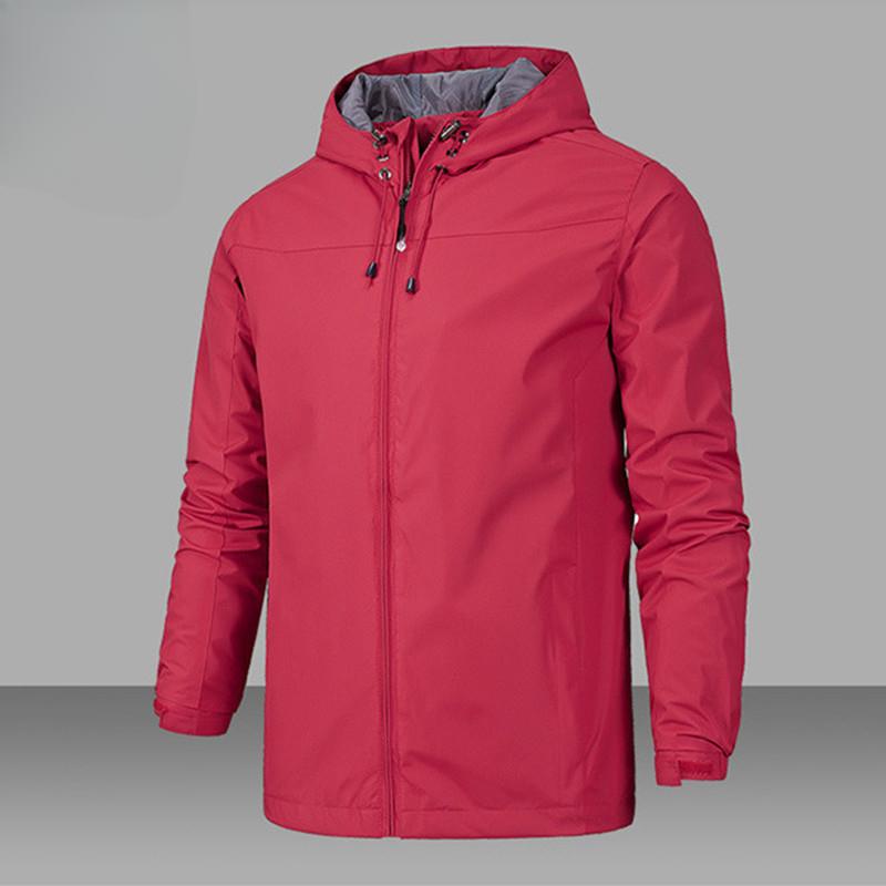 

Мужская повседневная куртка, ветровка для активного отдыха, мужская куртка S красный
