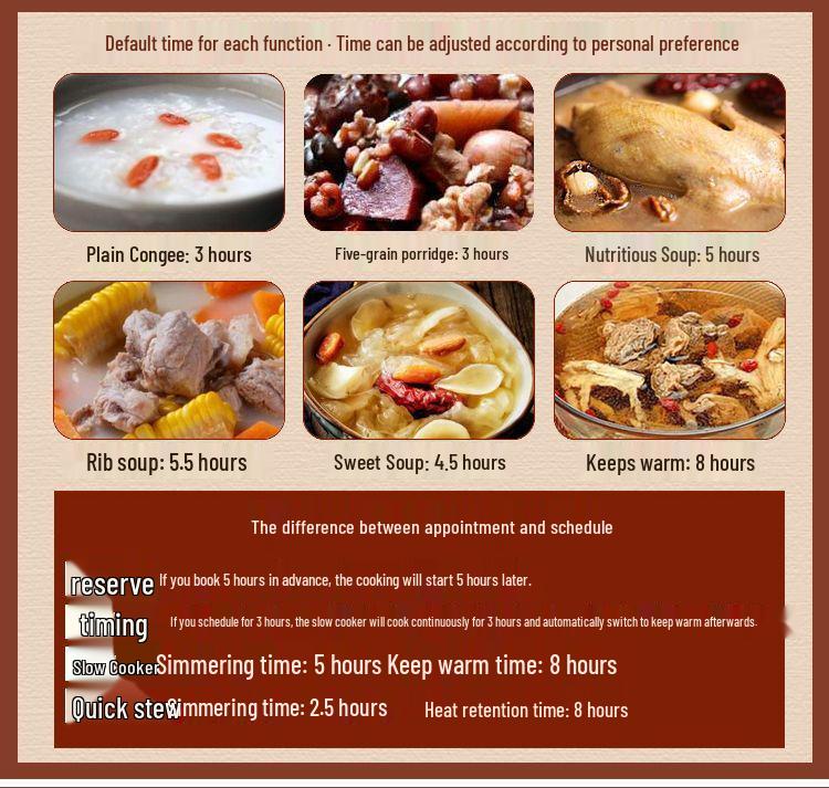 Smart Zisha Clay Stew Pot: Automatic Soup & Porridge Cooker for Health Preservation