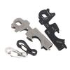 Stainless Steel Multi-tool Keychain Hook Plier Nail File Bottle Driver Screwdriver Bottle Opener For Outdoor Camping Gear Tool