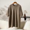 Autumn/Winter Women's 30% Cashmere Loose Knit Five-Sleeve Top