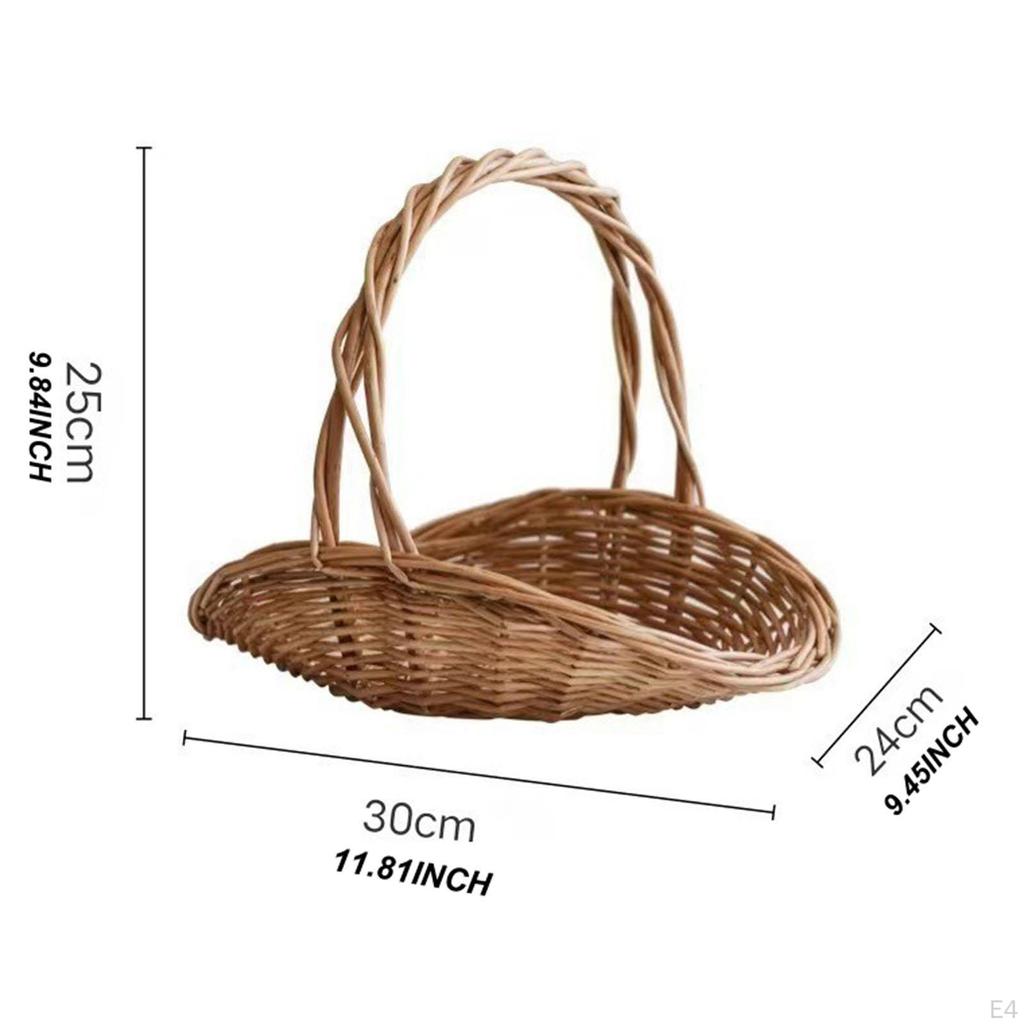 Multipurpose Woven Basket, Great for Flowers and Outdoor Decor
