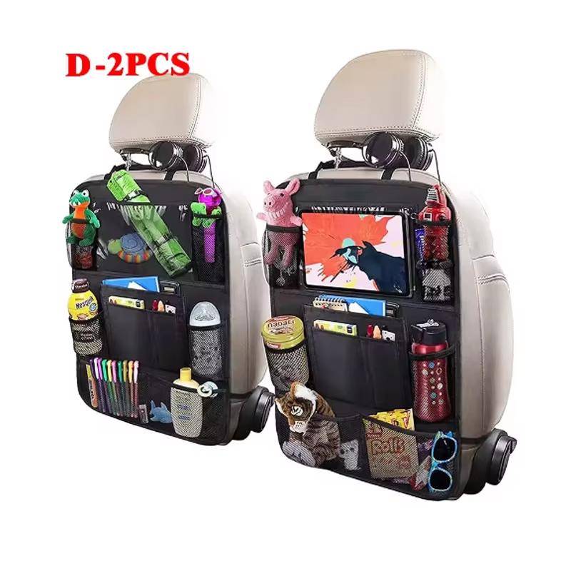 Car Seat Organizer, Oxford Cloth Backseat Storage Bag, Hanging Pouch, Multi-Pocket Car Organizer