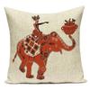 African Style Animal Elephant Geometric Polyester Pillow Covers Decorative Sofa Home Cushion Cover For Living Room Decoration