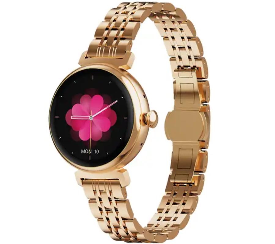 Smartwatch Rubicon Rncf21 Różowe Złoto+ Różowy Pasek