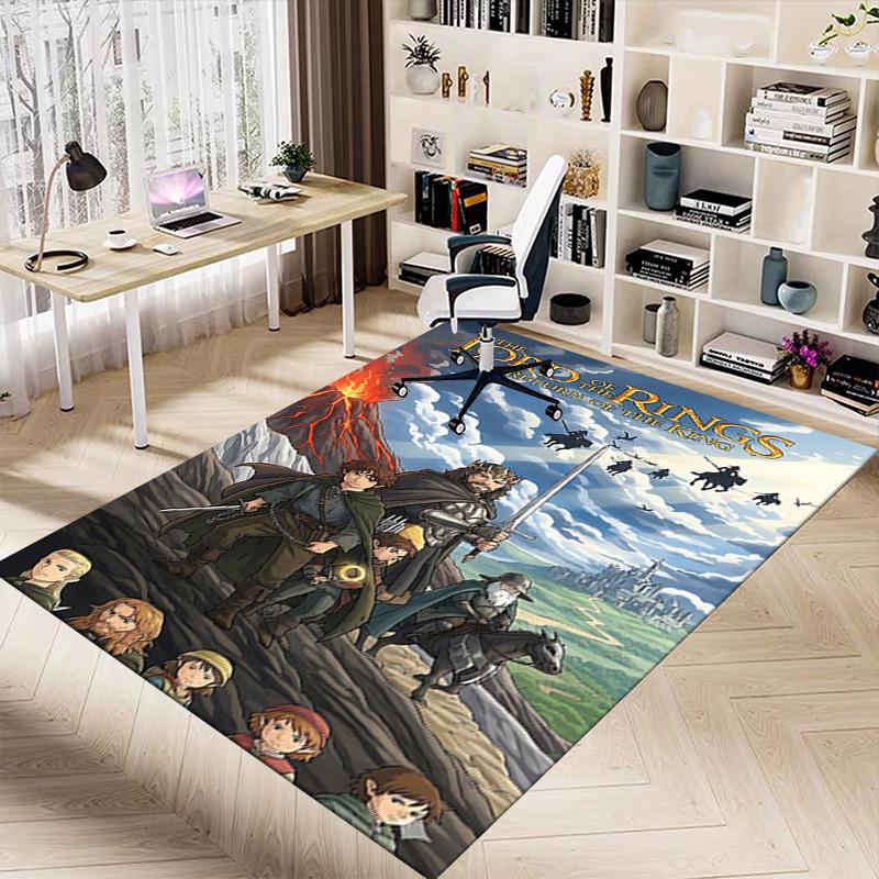 1pc Lord of the Rings Return of the King Carpet, for Home & Office Decor, Desk Chair Carpet, Festive Gift,Conference Room CarpetL1239