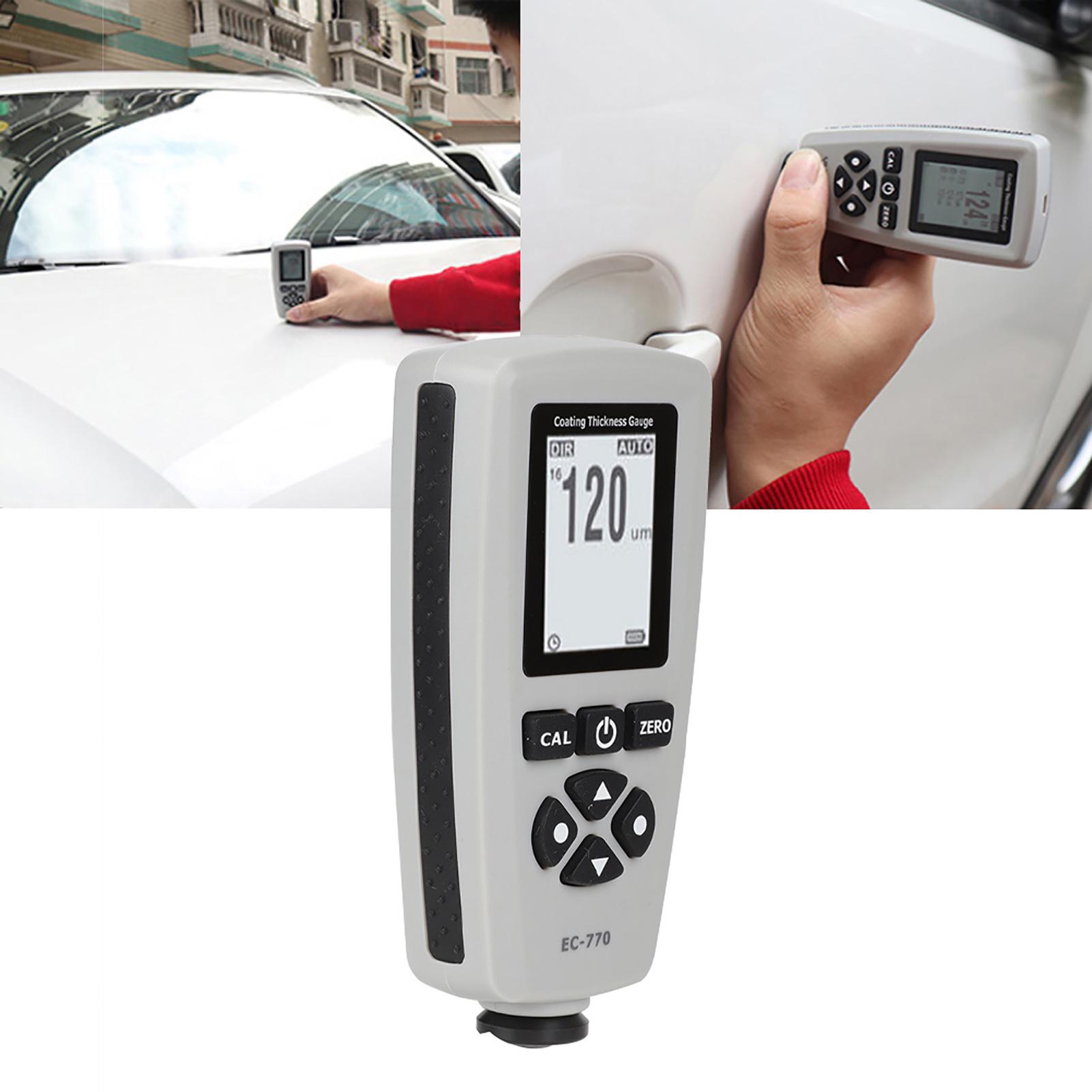 Car Paint Film Thickness Tester Digital Coating EC-770 Thickness Probe Tester plastic