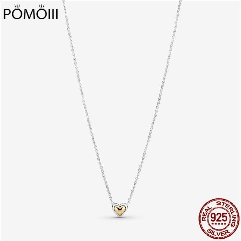 

Ожерелье с подвеской из стерлингового серебра 925 пробы с короной и цирконием в виде сердца, модное дизайнерское ожерелье, ювелирные изделия