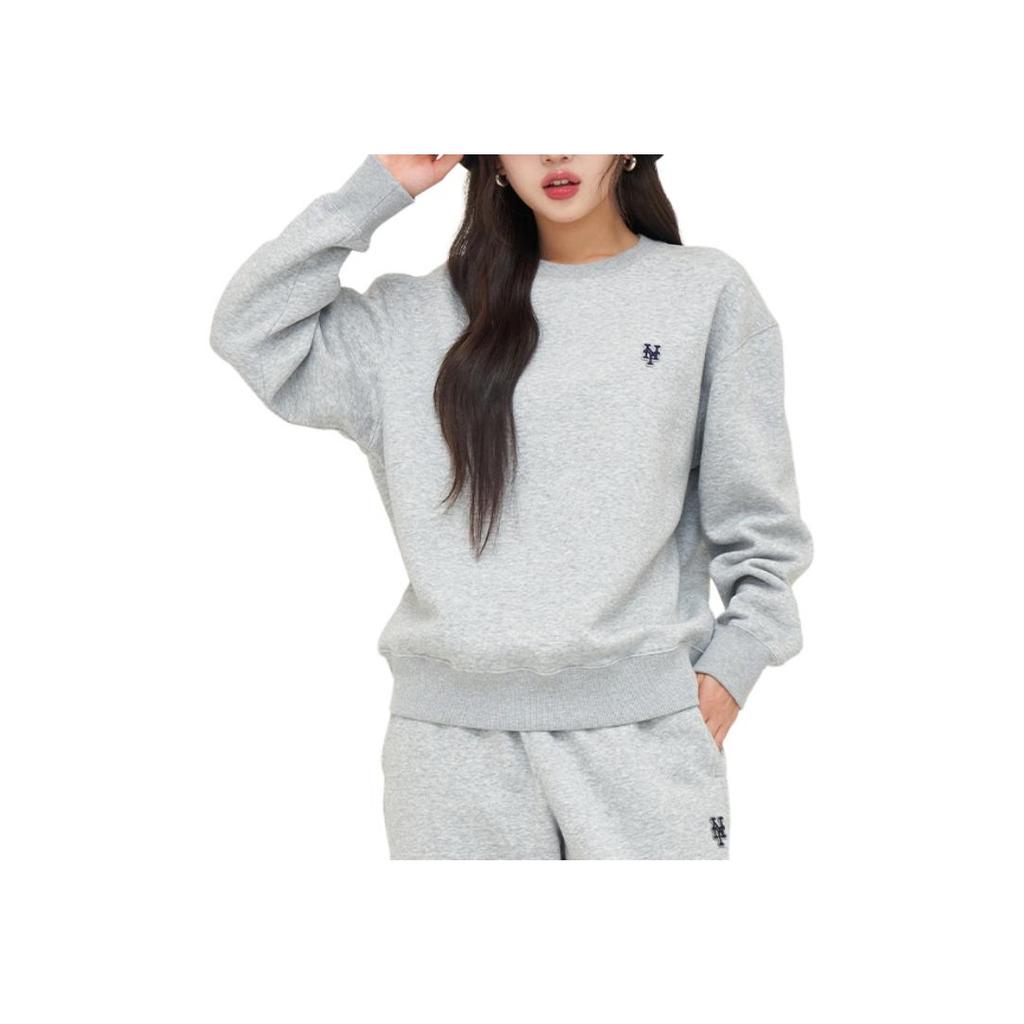 New MLB New York Mets Sweatshirt Unisex Heather Gray 3AMTB0646-09MGS