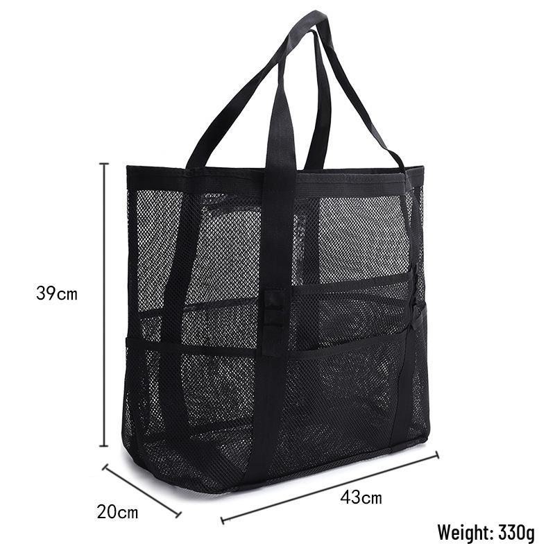 Large Capacity Mesh Beach & Wash Bag for Clothes, Toys & Storage