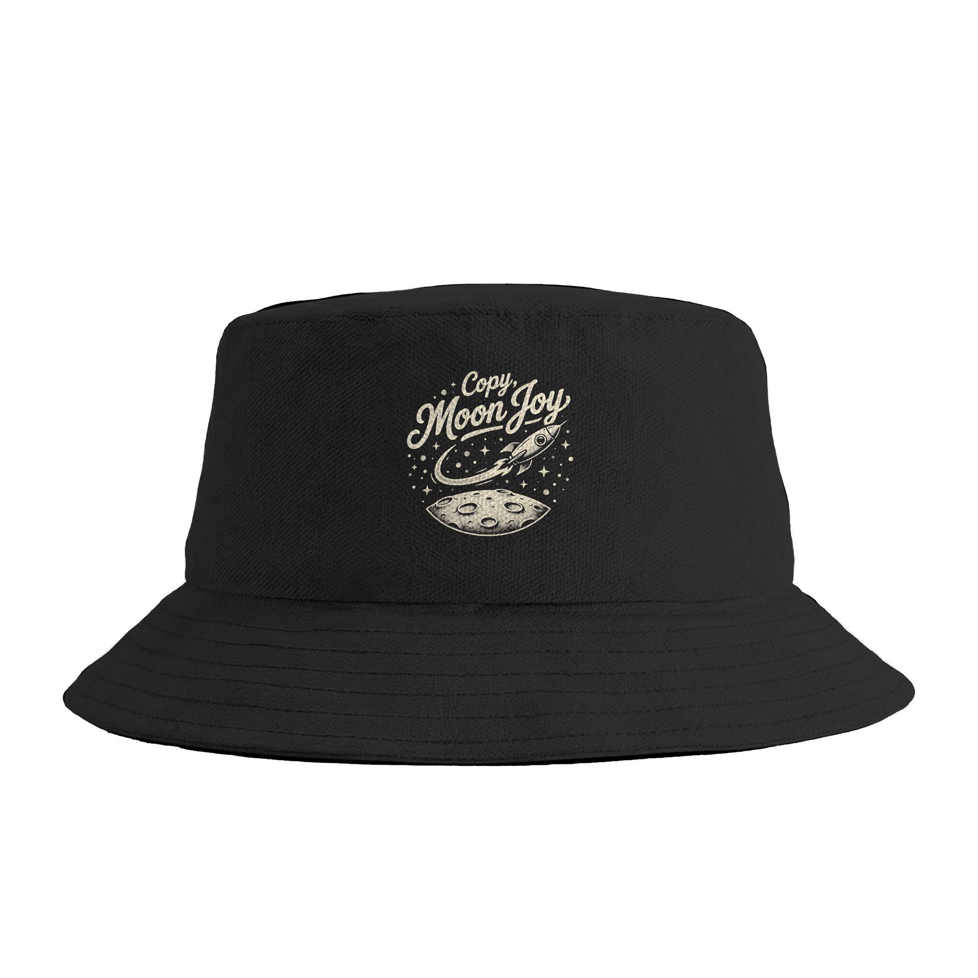 Copy Moon Joy Funny Lunar Quote Graphic Bucket Hat Summer FisherUnisex Hats For Unisex Personality Vacation Caps Sunscreen Hats One Size