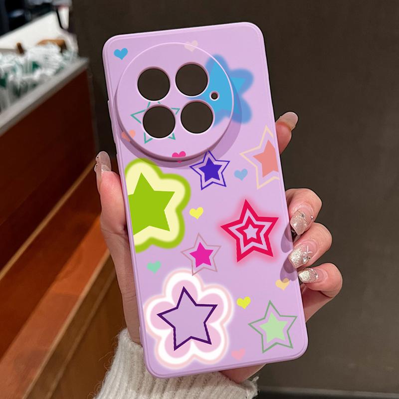 Buntes Sternenmuster Hülle Für OnePlus 15 13 13T 12 Weiches TPU Silikon Cover Für Oneplus Nord 5 13R 12R 11R 5G