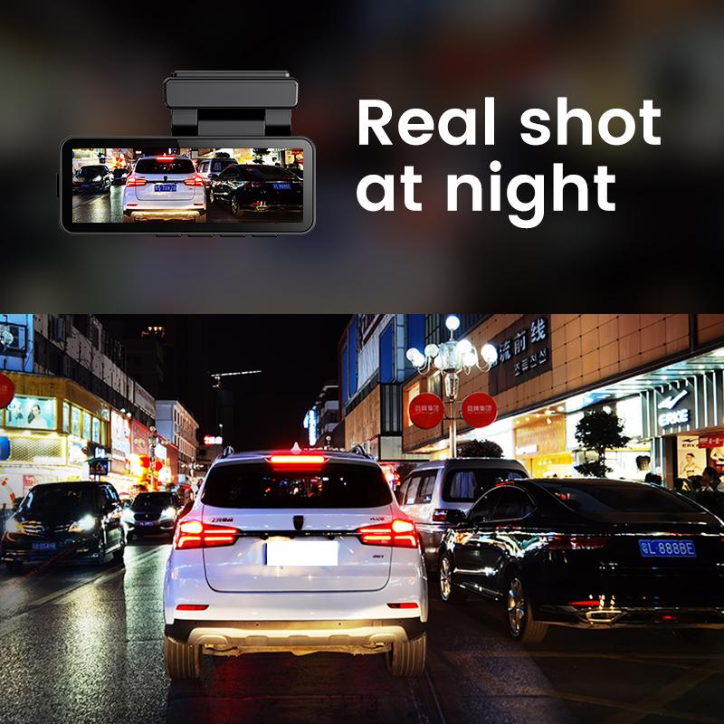 4K 2160P 3.2Inch WIFI GPS Night Vision Dual Cams Mini Hidden Car DVR Camera Dash Cam Front and Rear AHD Parking Monitor for Car