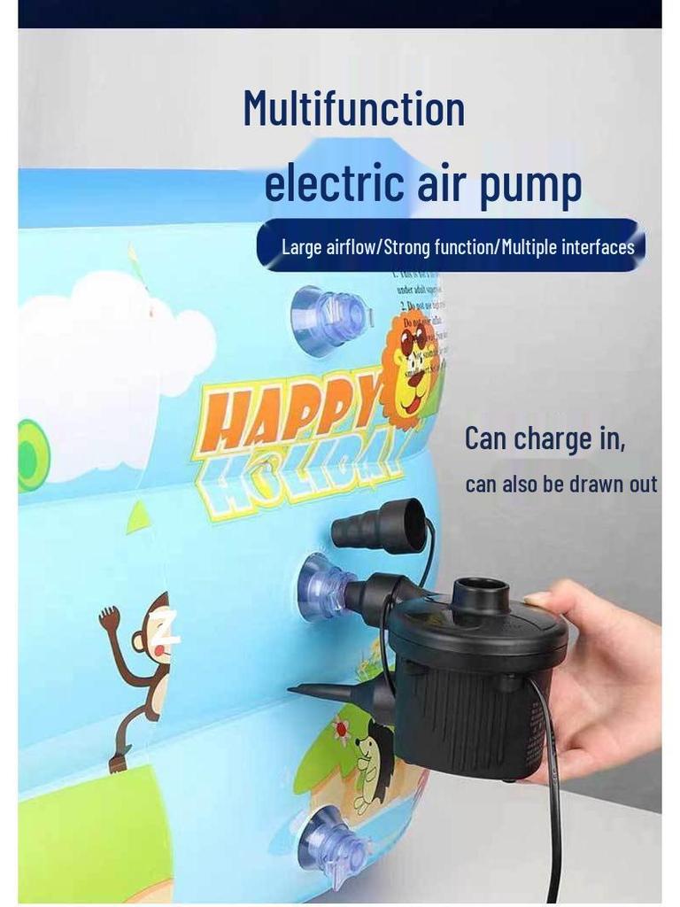 Electric Air Pump for Mattresses, Swimming Rings, Inflatable Toys, and Compression Bags - All-in-One Inflation & Deflation Solution