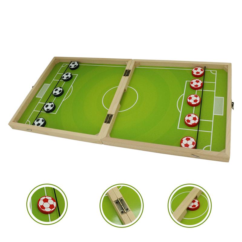 Popular  Sling Puck Game Chess  Ludo Wooden Folding Board Multi-function Game Set for Kids