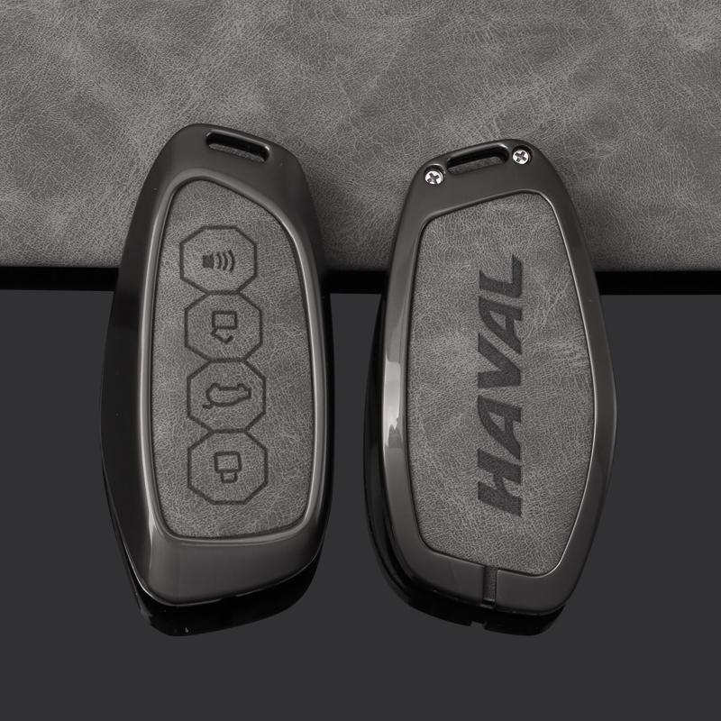 Alloy Car Key Case Cover for Great Wall Haval H6 2024 H9 2024 H2 M6 Cool Dog Plus Owl Dragon MAX F7 F7X F7H H8 H3 Accessories