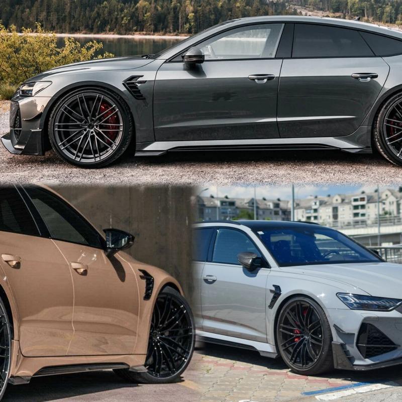 QR3 For M3 A3 A4 A5 A6 A7 S3 S4 S5 S6 S7 RS3 RS4 RS5 RS6 RS7 Car Side Vent Fender Spoiler Outflow Vent Sticker Universal