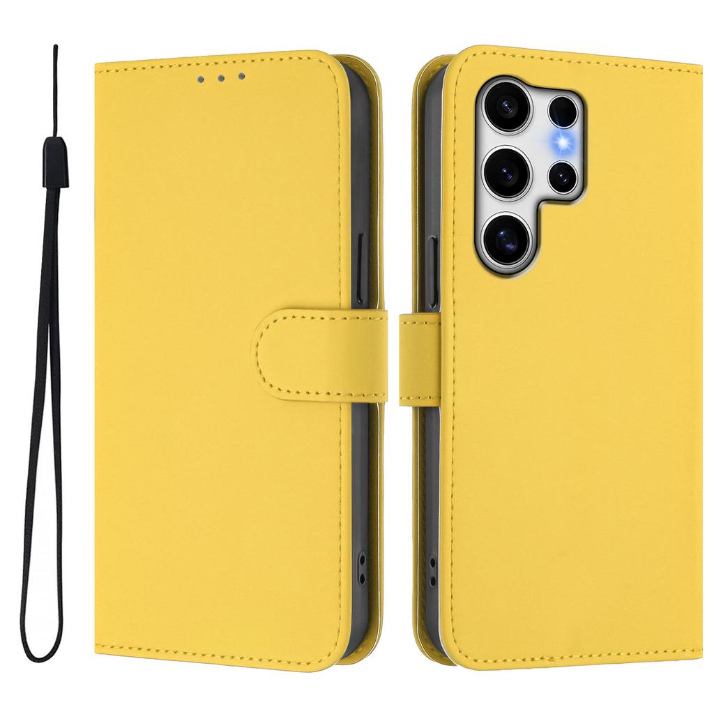 Luxury Leather Wallet Case for Samsung Galaxy S24 S25 Ultra S23 Plus S24 FE S25 Edge Camera Shockproof Bumper Flip Back Cover
