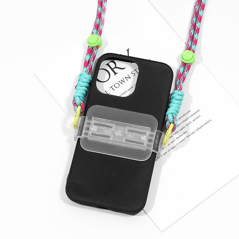 Messenger Bag Chain Phone Case Square Love Oval Transparent Adjustable Back Clip