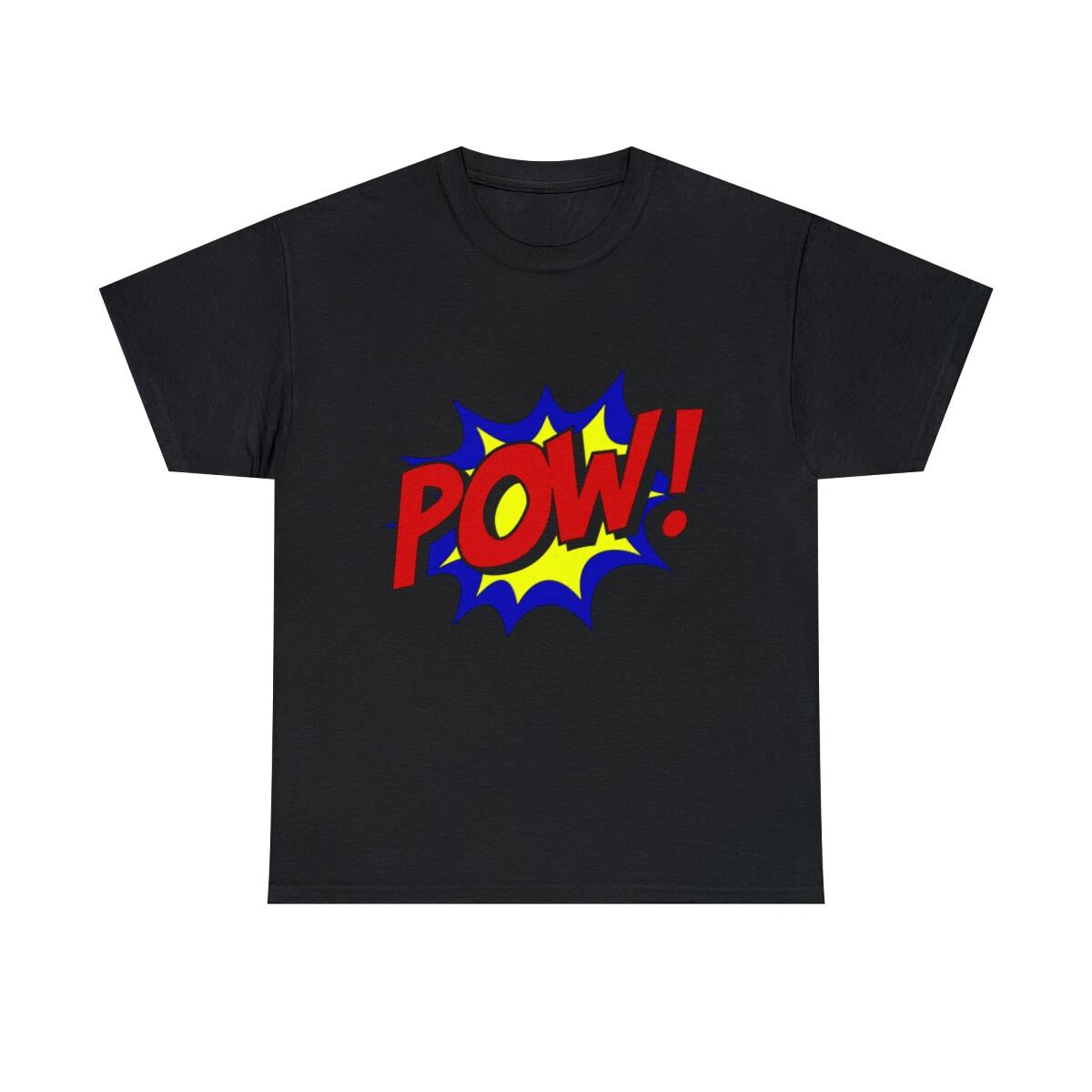 Superhero Pow Graphic Tee Shirt, S-5XL 2XL