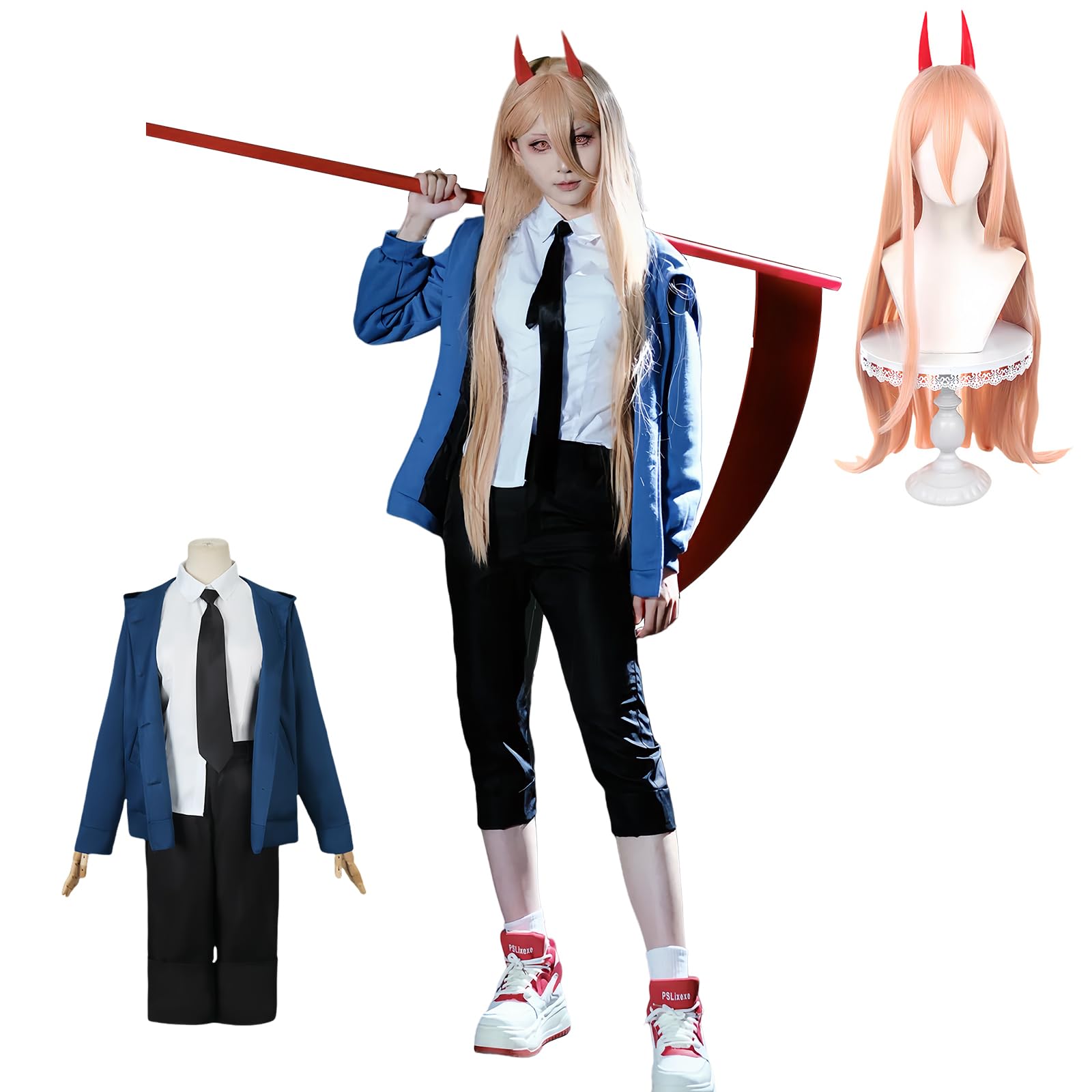 

Power Devil Cosplay Costume Everyday Clothes Anime Cosplay Outfit School Party Adult Size Fancy Dress [NouSatsu] - - - Halloween, Festival, - -
