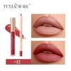 Dimshow Liquid Lip Gloss Lipliner Pencil Combination Durable Easy Makeup Matte Lipstick Velvet Lipliner Don'T Take Off Makeup