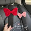 Cute Bow Car Seat Belt Shoulder Cover Car Safety Belt Cover Anti-stranglehold Car Interior Accessories Girl Gift