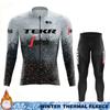 Termal Fleece Cycling Jersey Men's Winter Suit TEKR Thermal Man Outfit 2026 Mens Long Sleeve Clothing Jumper Set Ciclismo Hombre