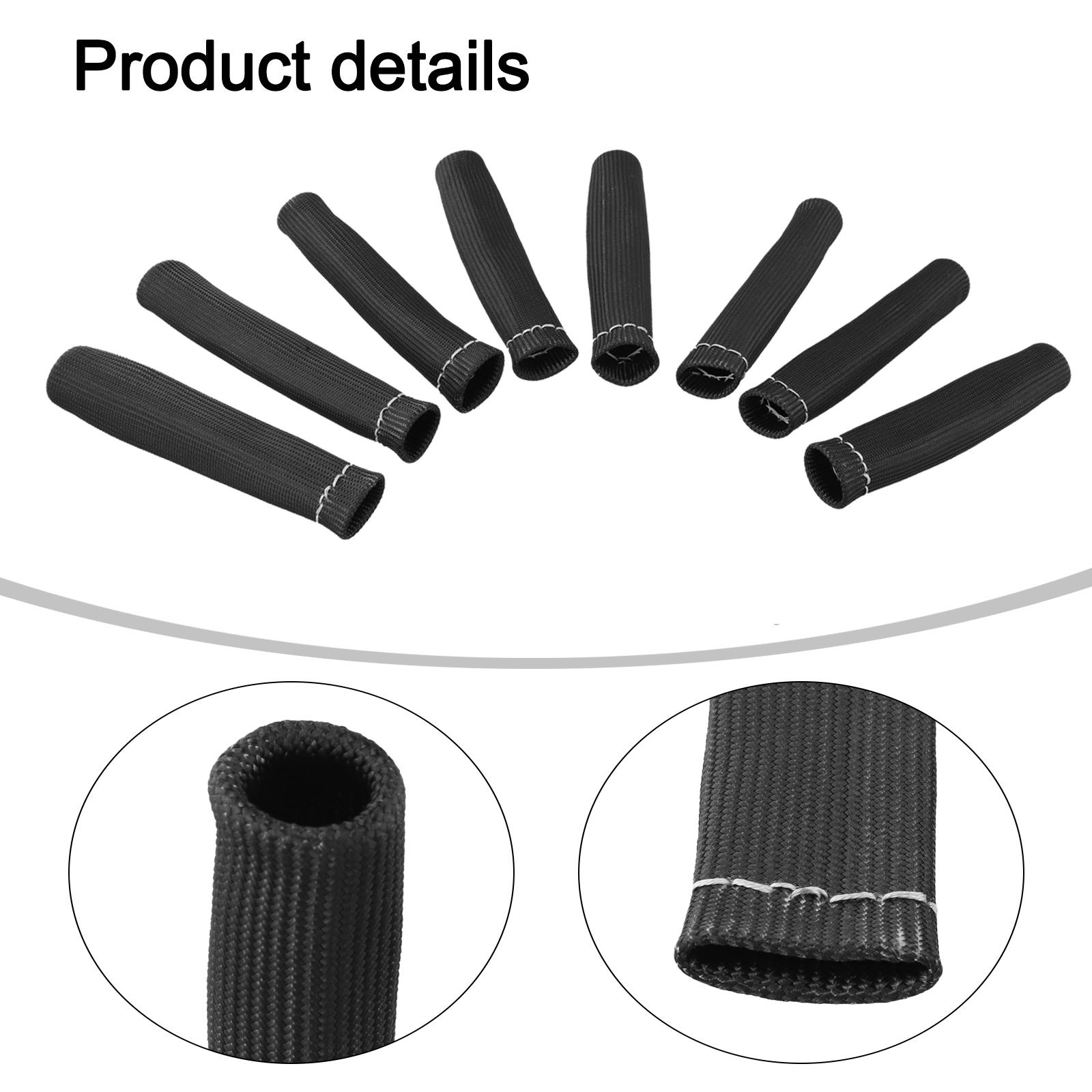 

Double-Layer Spark Cover Automotive Spark Wire Cover 1000 Degrees Fahrenheit For Classic Engines Keeps Engine Cool Gray