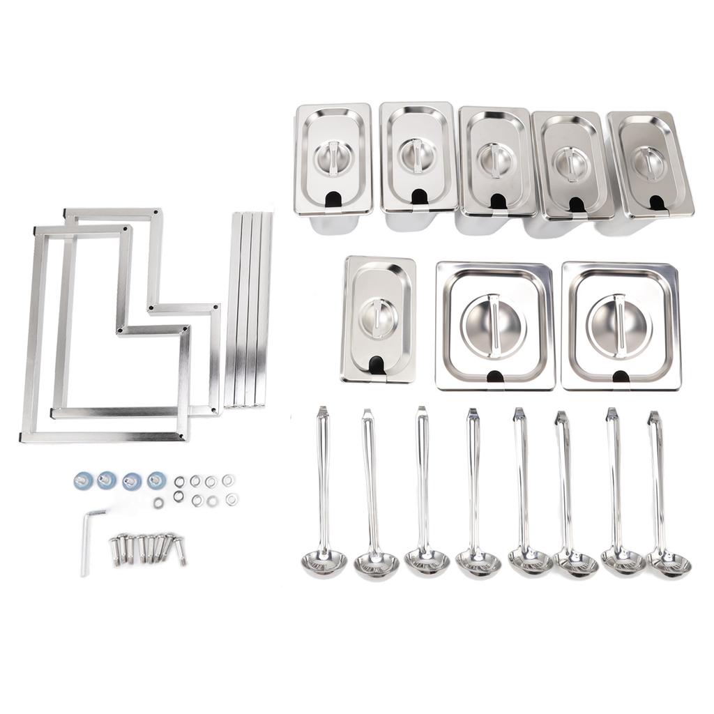 Jam Organizer Stand Detachable Polished Rust Resistant Integrated Stainless Steel Condiment Station