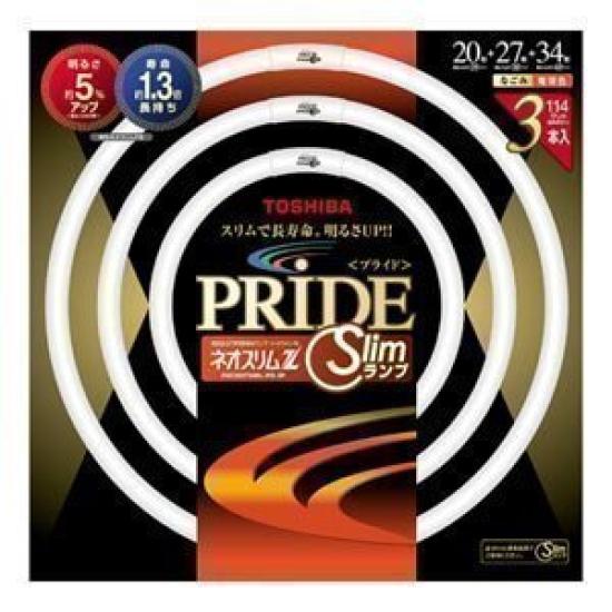

TOSHIBA Neo Slim Z Pride High-Frequency Fluorescent Lamps, 20W + 27W + 34W, 3-Pack, Warm White, FHC20-27-34EL-PD-3P