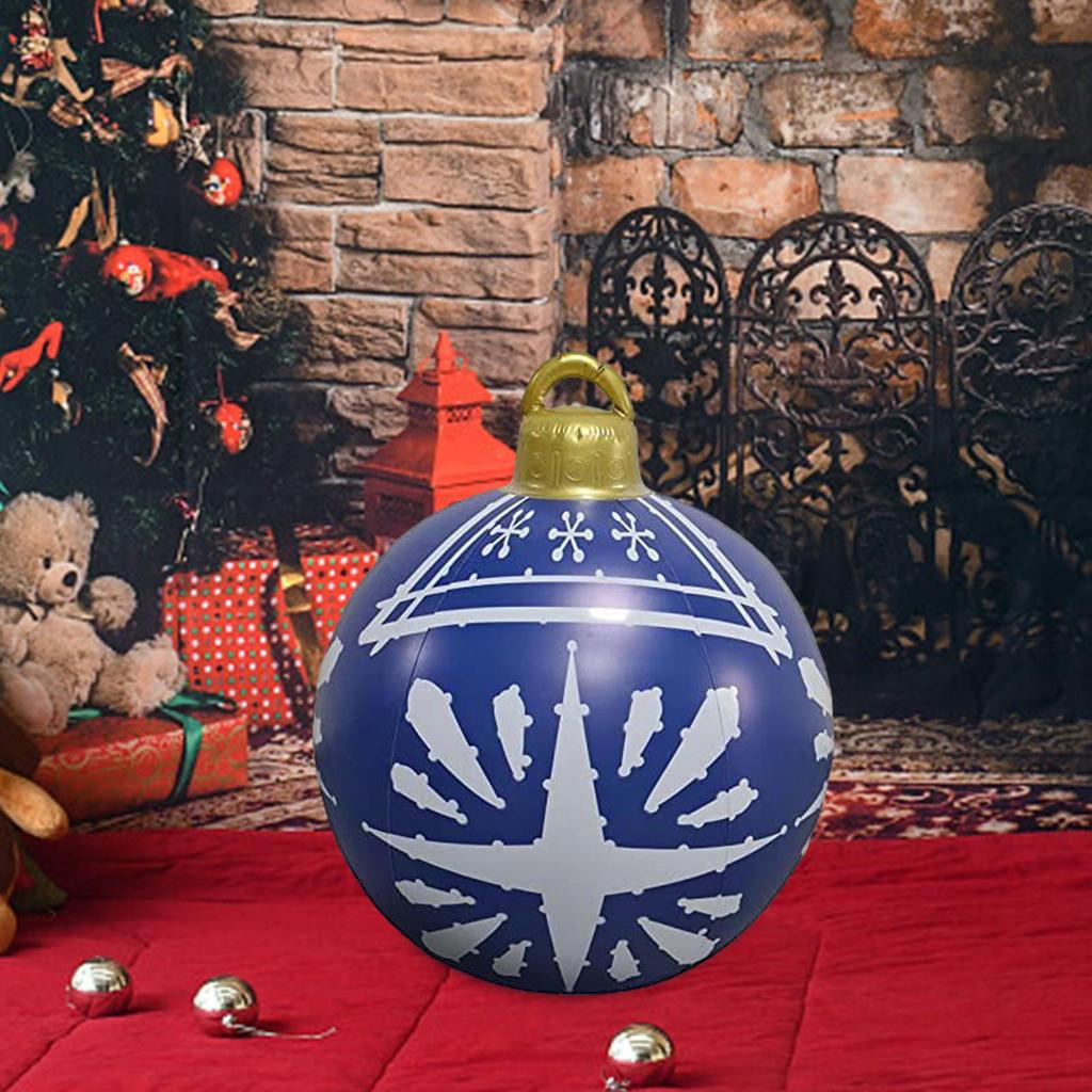Large Christmas Inflatable Ball Outside Christmas Decorations Funny Inflatable Balloon for Porch Festival Wedding Party Garden