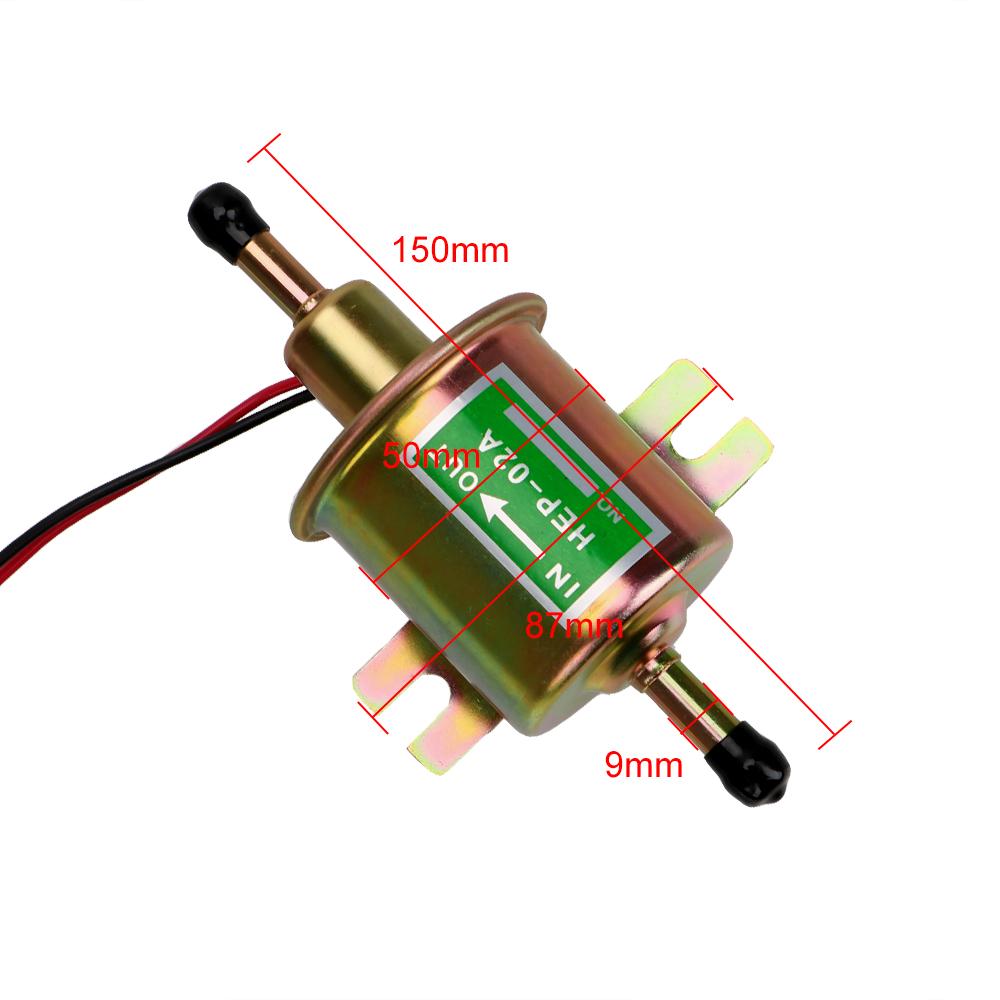 Low Pressure For Car Carburetor Motorcycle ATV Fuel Pump Bolt Fixing Wire Diesel 12V Electric Petrol Pump HEP-02A Fuel System 2