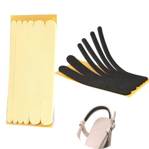 Aisetmoon Heel Pads, 12-Piece Set, Prevents Blisters, Shoe Heel Protection Pads, Anti-Blister Tape, Anti-Slip, Adhesive Tape, Cuttable, Unisex, Black