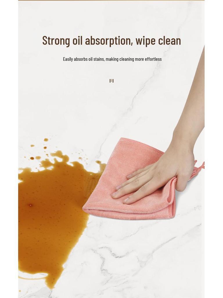 Miao Liya Thick Flannel Double-Sided Towel for Multi-Purpose Home Cleaning, Assorted Colors