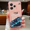 Card Slot Pocket TPU Case For Xiaomi Poco X6 F6 X5 Pro M6 Pro C65 Aircraft Printed Soft Silicone Phone Cover For Poco F6 X5 X6