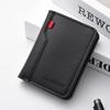 Men's Thin PU Leather Card Holder Slim Vertical Credit Card Wallet for Daily Carry Minimalist Design Holds Multiple IDs and Cash