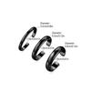 3Pcs Round Open Band Tail Ring Adjustable Beach Foot Jewelry Minimalist Toe Ring  For Women