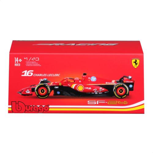 Bburago 2024 Model 1/43 Scale Signature Series F1 Ferrari SF-24 #16 Charles Leclerc Diecast Car, Finished Model, 18-36843 (#16)