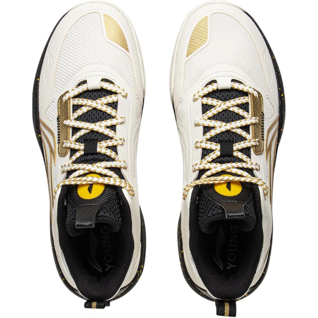 Li Ning Παιδικά Μπάσκετ Light Energy 2 Μόδα Άνετα Ευέλικτα Παπούτσια Μπάσκετ Παιδικά Αθλητικά Παπούτσια Λευκά YKBV101-1