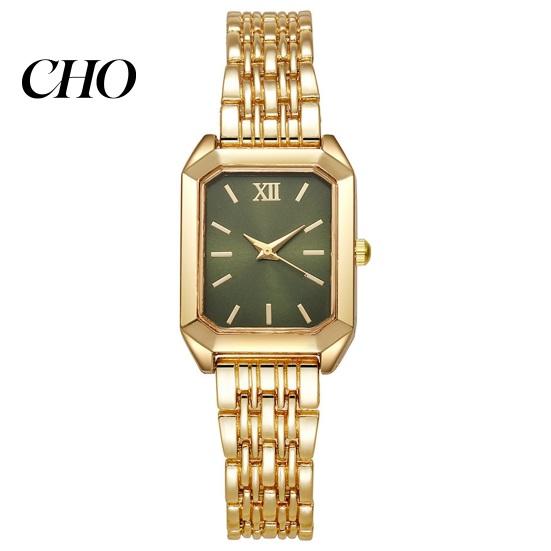 Light Luxury Watch Ladies Style Square Dial Steel Modern Minimalist Strap Embellishment for Office Party Date Night Women Quartz