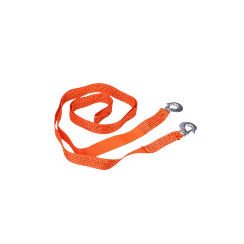 High-Strength Double-Layer Car Tow Rope with Hooks for Emergency Traction
