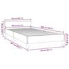 VidaXL Bed Frames with Headboard Slat Base Upholstered Bed Slat Frame Single Bed Adult Bedroom Interior Black 347465