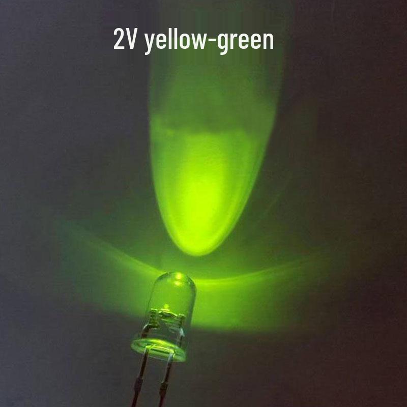 5mm High Brightness LED Lamp Beads, Transparent, Multi-color, Round Head, Long Leg, Direct Plug